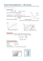 Formelsammlung (2. Teil - Marion H.)