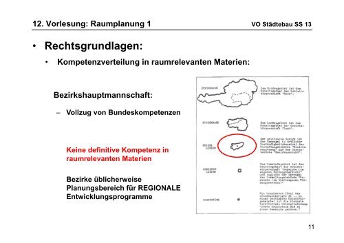 12. Vorlesung: Raumplanung 1 VO StÃ¤dtebau SS 13 - lamp