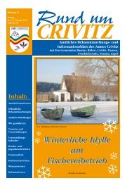 Winterliche Idylle am Fischereibetrieb Winterliche Idylle ... - Amt Crivitz