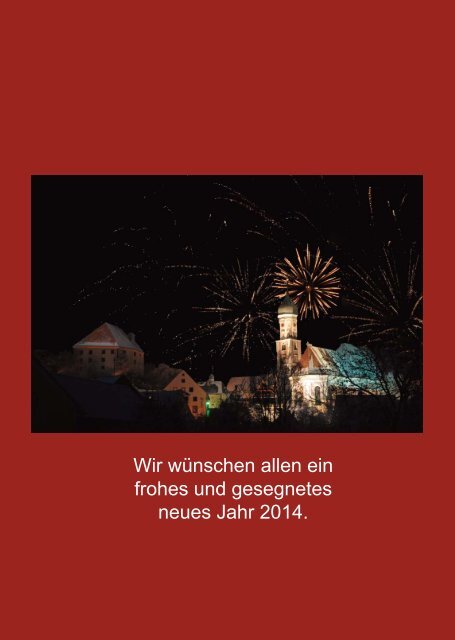 Weihnachtspfarrbrief 2013 - "MariÃ¤ Himmelfahrt" (Burgau)