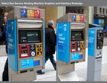 Select Bus Service Vending Machine Graphics and Interface Redesign