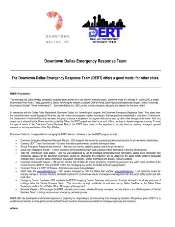 Downtown Dallas Emergency Response Team - International ...