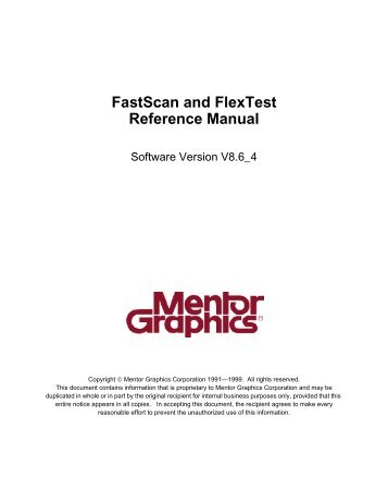 FastScan and FlexTest Reference Manual - IDA