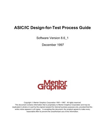 ASIC/IC Design-For-Test Process Guide - IDA