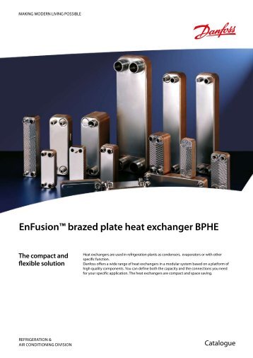 EnFusionâ¢ brazed plate heat exchanger BPHE - Idapi Refrigeracion