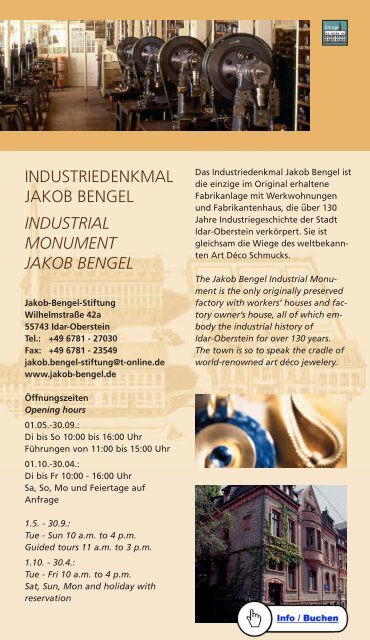 Flyer: Idar-Oberstein, die facettenreiche Stadt mit Herz!