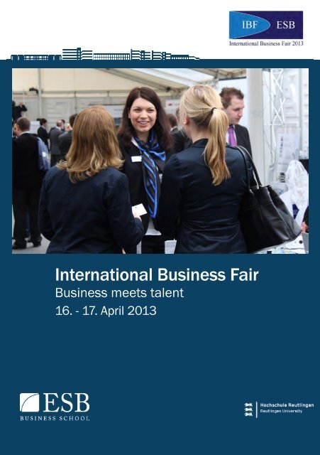 MessebroschÃ¼re: IBF 2013 - International Business Fair