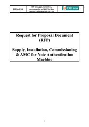 (RFP) Supply, Installation, Commissioning & AMC for ... - IDBI Bank