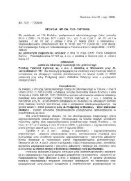 DECYZJA NR BA. 7331 - 73/P/05/06 odmawiam ustalenia lokalizacji ...