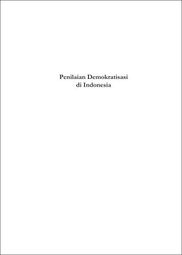 Penilaian Demokratisasi di Indonesia - International IDEA