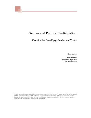 Gender and Political Participation: Case Studies ... - International IDEA