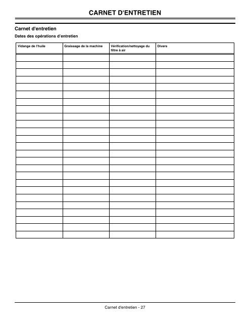 BETRIEBSANLEITUNG - Operator's Manual - John Deere