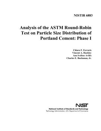 Analysis of the ASTM Round-Robin Test on Particle Size Distribution ...