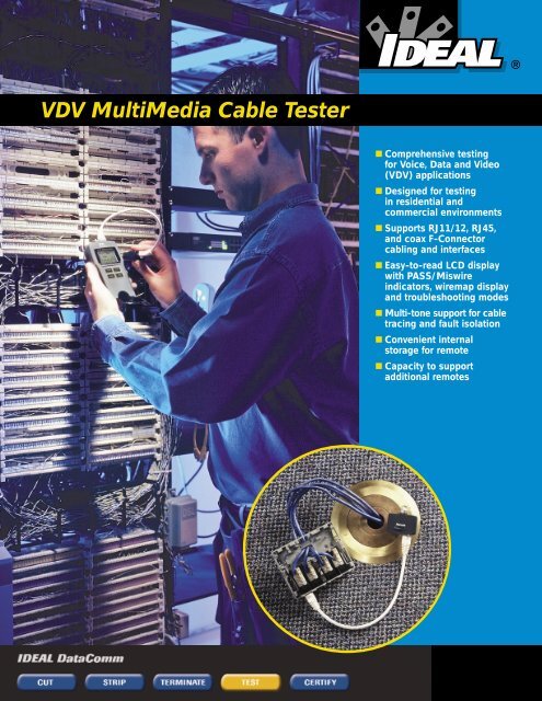 VDV MultiMedia Cable Tester - Ideal Industries Inc.