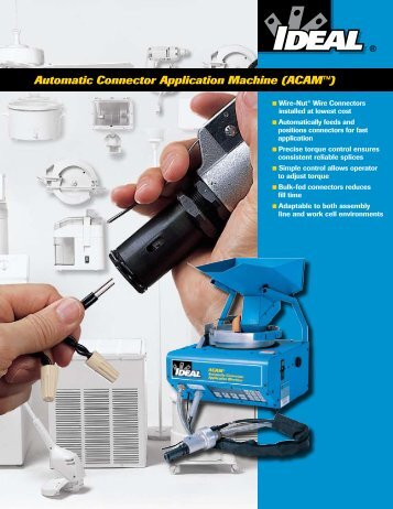 Automatic Connector Application Machine (ACAMâ¢) Brochure