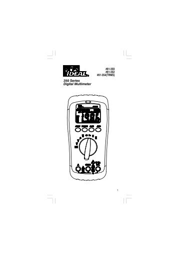 350 Series Digital Multimeter - Ideal Industries Inc.