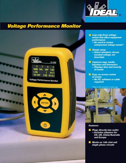 61-830 Voltage Performance Monitor Brochure - Ideal Industries Inc.