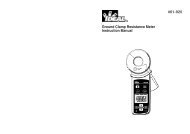 Ground Clamp Resistance Meter Instruction Manual #61-920