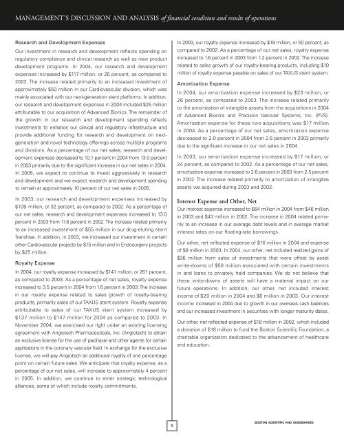 CONSOLIDATED FINANCIAL STATEMENTS - Boston Scientific