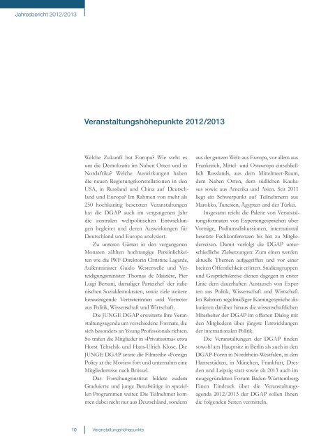 Jahresbericht 2012/13 (PDF 2.52 MB) - Deutsche Gesellschaft fÃ¼r ...