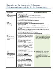 Schulinterner Lehrplan fÃ¼r das Unterrichtsfach PÃ¤dagogik ...