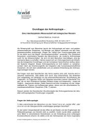 Grundlagen der Anthropologie - Gerhard Medicus - TA2013-3 - fowid