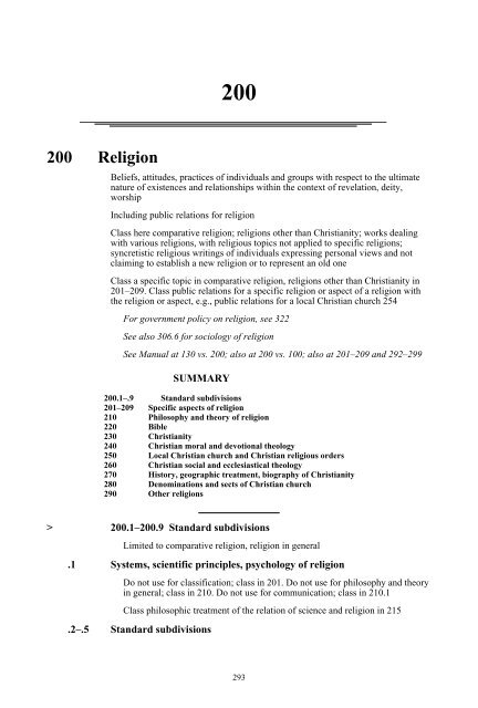 200 Religion - OCLC