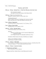 PDF version of the program as a list. - UCLA Center for Medieval ...