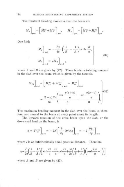 Solutions for certain rectangular slabs continuous over flexible ...