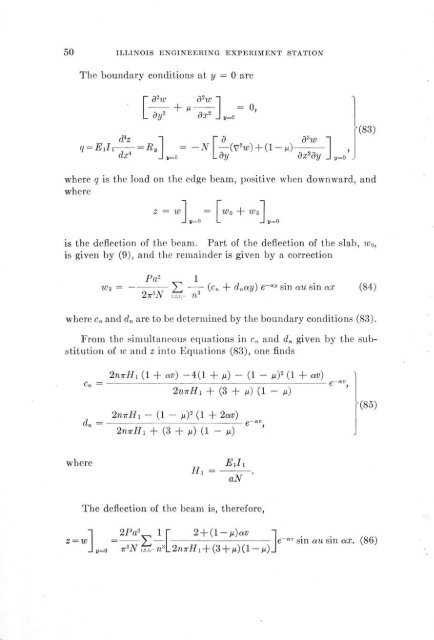 Solutions for certain rectangular slabs continuous over flexible ...