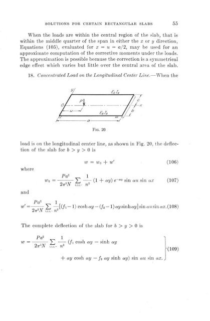 Solutions for certain rectangular slabs continuous over flexible ...