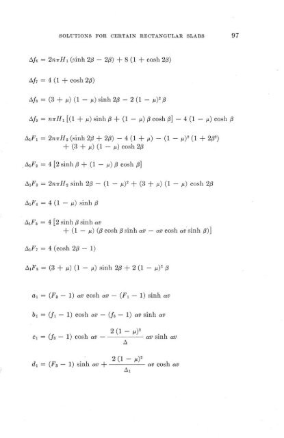 Solutions for certain rectangular slabs continuous over flexible ...