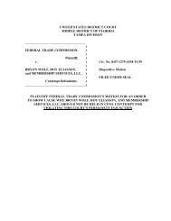 Plaintiff Federal Trade Commission's Motion for an Order to Show ...