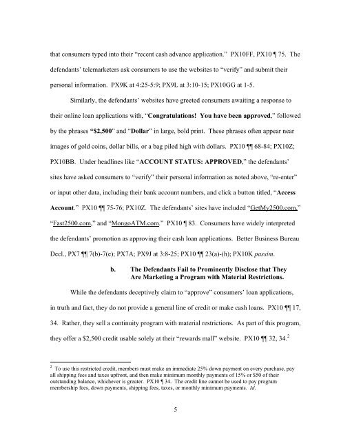Plaintiff Federal Trade Commission's Motion for an Order to Show ...