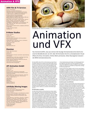 Animation & VFX - Filmstiftung Nordrhein-Westfalen