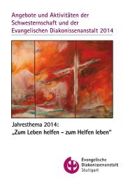 Angebote der Diakonissenanstalt 2014 - Evangelische ...