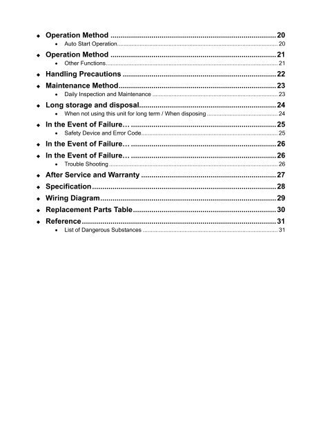 Yamato ADP21, ADP31, Vacuum Drying Oven Instruction Manual