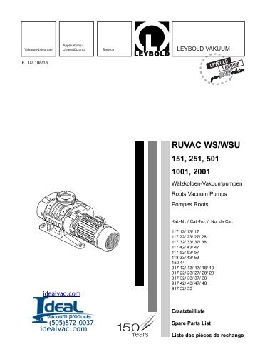 ET 03.108.18 Ruvac WS.qxd - Ideal Vacuum Products
