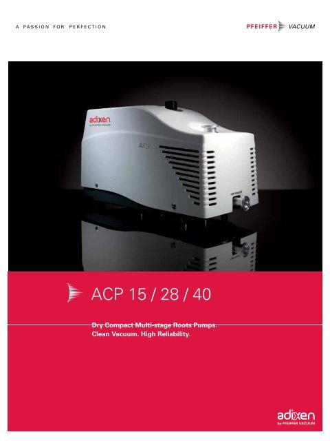 ACP 15 / 28 / 40 - Ideal Vacuum Products