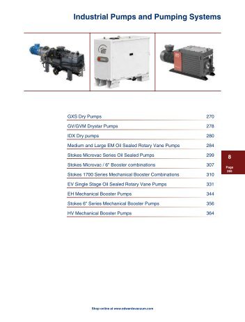 Industrial Pumps and Pumping Systems - Ideal Vacuum Products