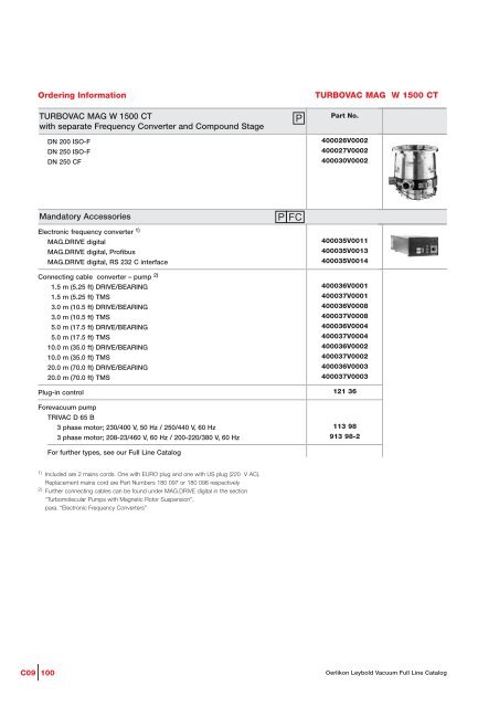 Turbovac and mag - Ideal Vacuum Products