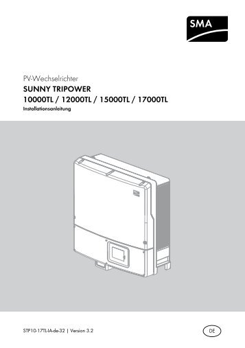 SUNNY TRIPOWER 10000TL/12000TL/15000TL/17000TL ...