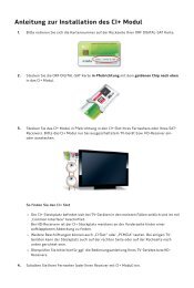 Anleitung zur Installation des CI+ Modul - AustriaSat