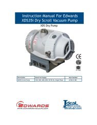 USERS MANUAL, XDS35, Dry Scroll Pump, Instruction Manual