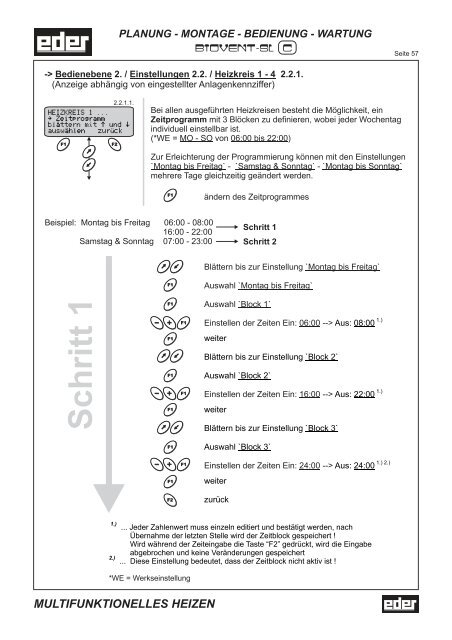 Bedienungsanleitung Biovent SLC - Eder