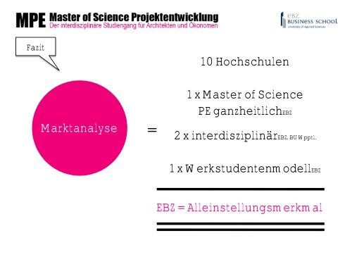 Master of Science (M.Sc.) - EBZ Business School