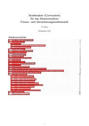 Studienplan (Curriculum) fÃ¼r das Masterstudium Finanz- und ... - FAM