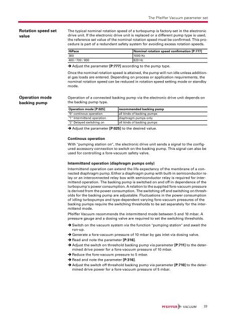 Pfeiffer, TC 400, Electronic Drive Unit, Operating_Instructions