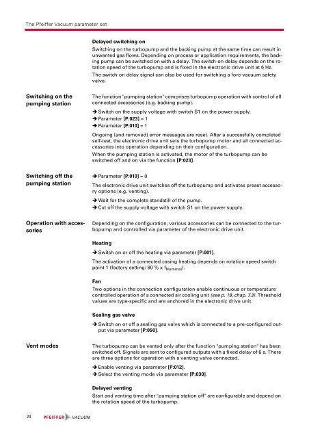 Pfeiffer, TC 400, Electronic Drive Unit, Operating_Instructions