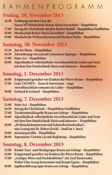 Programm - Brunn am Gebirge